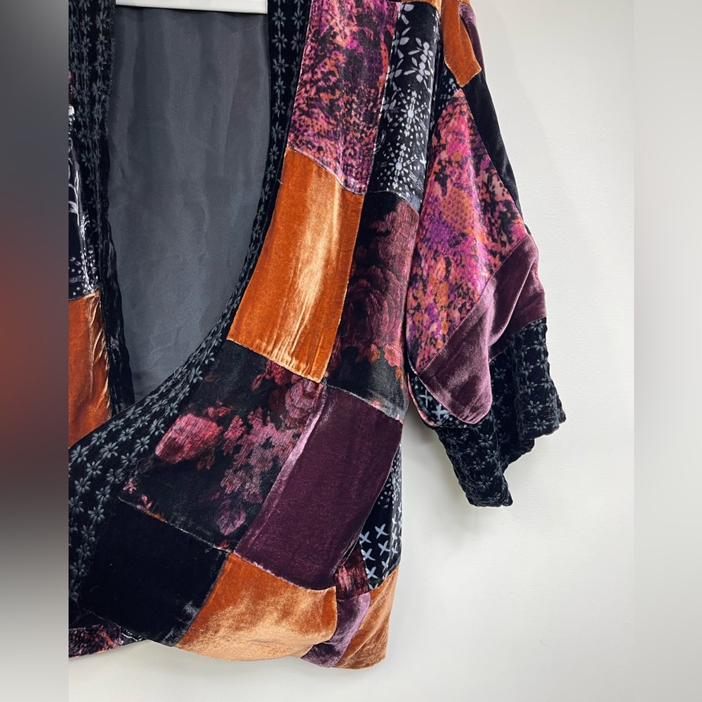 Johnny Was Multicolor Velvet Patchwork Cropped Ki… - image 7